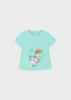 Mayoral Baby Girls Aqua T-Shirt 1014 035