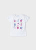 Mayoral Girls White Fruity T-Shirt 3.084 064