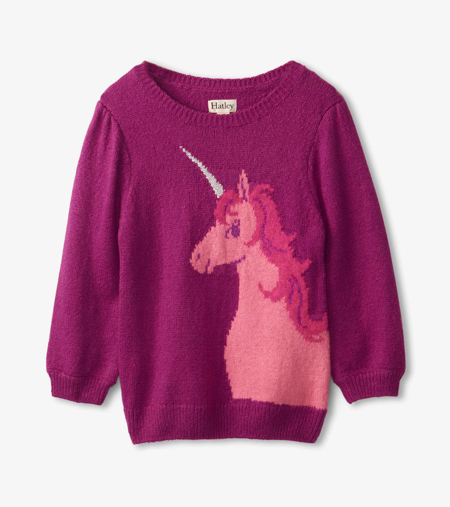 Hatley Baby Girls Unicorn Sweater