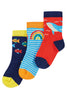 Frugi Baby Boys Rainbow Sea Little Socks 3 Pack
