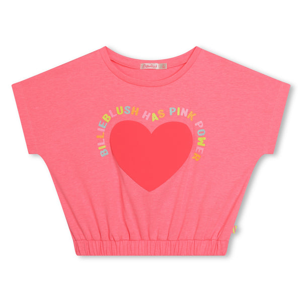 Billieblush Girls Pink Heart T-Shirt U20350 499
