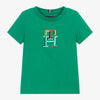 Tommy Hilfiger Boys Green Monogram T-Shirt