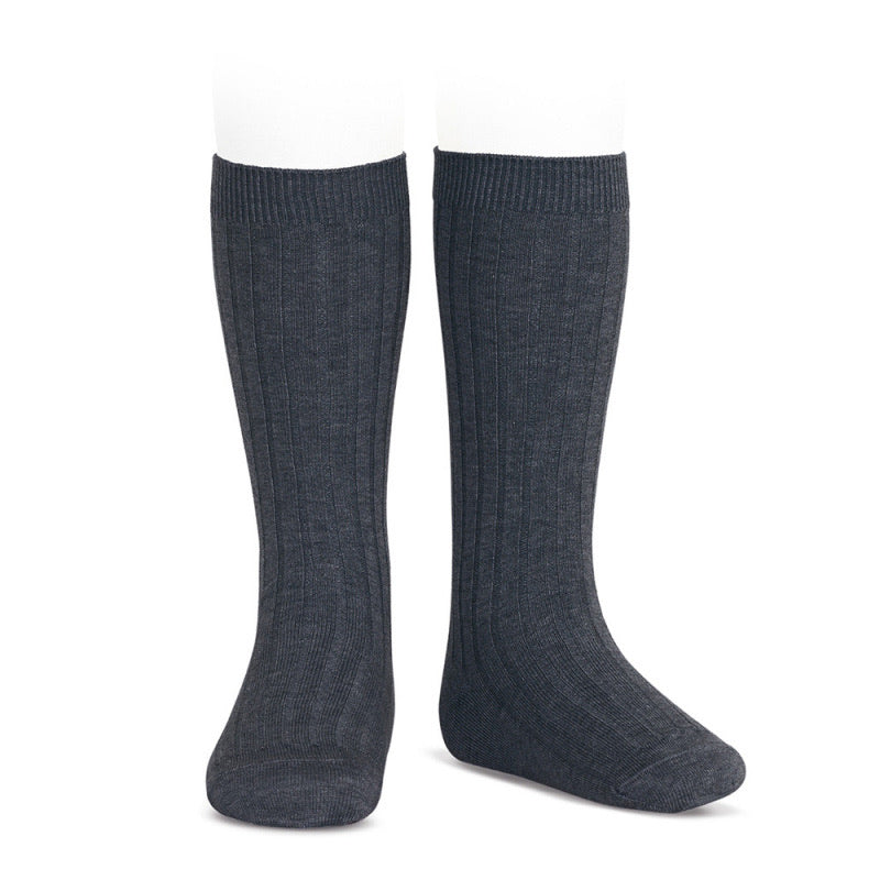 Condor Ribbed Socks- Grey